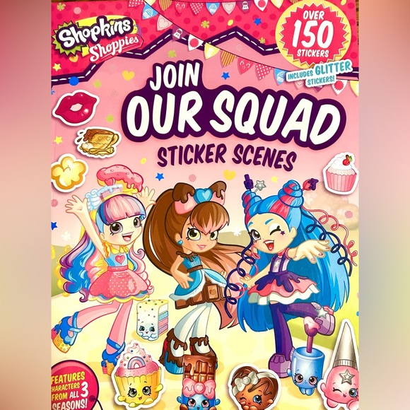 - 💜 SHOPKINS SHOPPIES STICKER SCENE ACTIVITY BOOK 💜 - Picture 6 of 14